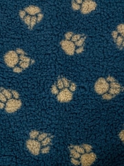 Danish Designs Blue Fleece Harbour Paw Deep Duvet Dog Bed - Image 5 of 5