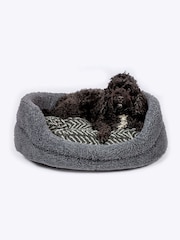 Danish Designs Charcoal Fleece Arrows Slumber Dog Bed - Image 1 of 6