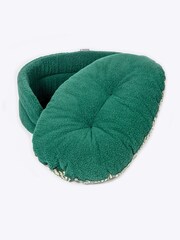 Danish Designs Green Fleece Herringbone Slumber Dog Bed - Image 5 of 6