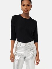 Jigsaw Cotton Luxe Raglan T-Shirt - Image 1 of 6