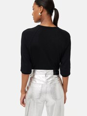 Jigsaw Cotton Luxe Raglan T-Shirt - Image 2 of 6