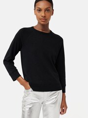 Jigsaw Cotton Luxe Raglan T-Shirt - Image 3 of 6