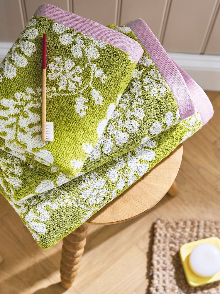 Land & Shore Green Cece Leaf Towel - Image 1 of 2 Land & Shore Green Cece Leaf Towel - Image 1 of 2