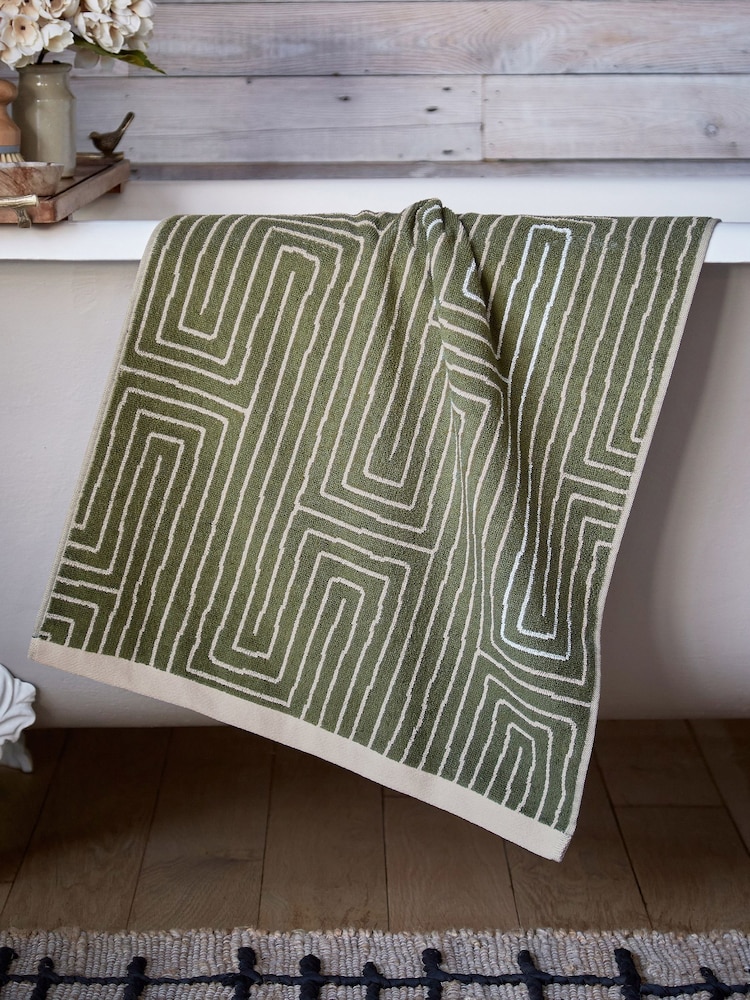 ABIGAIL AHERN x MURMUR Sage Green Pia Plush Towel - Image 1 of 3 ABIGAIL AHERN x MURMUR Sage Green Pia Plush Towel - Image 1 of 3