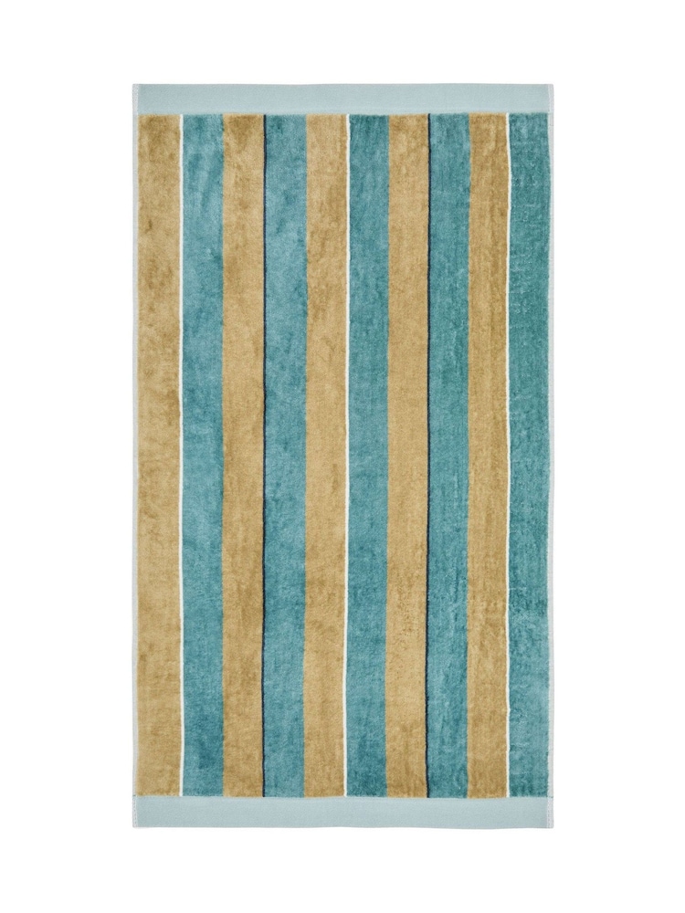 Bedeck of Belfast Teal/Olive Oscar Celina Luxuriously Soft Towel - Image 2 of 2