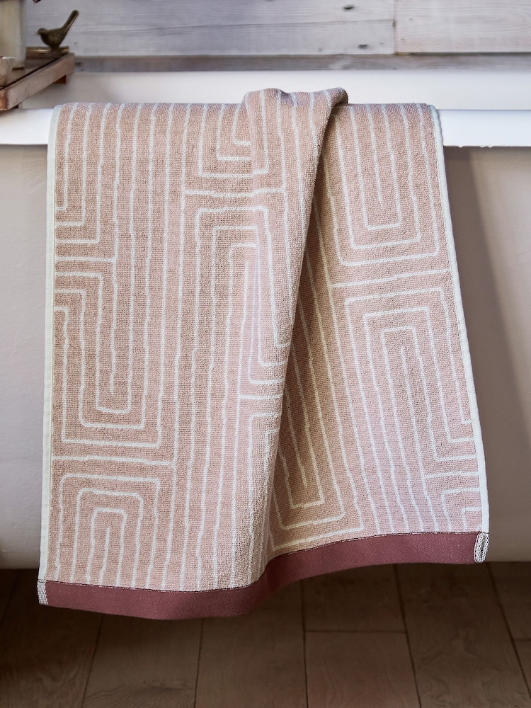 ABIGAIL AHERN x MURMUR Dusky Pink Pia Plush Towel - Image 1 of 3 ABIGAIL AHERN x MURMUR Dusky Pink Pia Plush Towel - Image 1 of 3