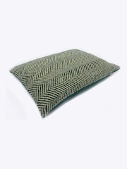 Danish Designs Green Fleece Herringbone Deep Duvet Dog Bed - Image 5 of 6