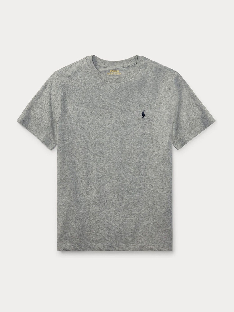 Polo Ralph Lauren Grey Boys Jersey Crewneck T-Shirt - Image 6 of 6