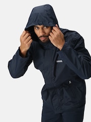 Regatta Navy Mens Matt Waterproof Jacket - Image 5 of 9