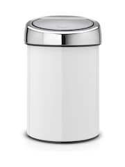 Brabantia White 3L Touch Bin - Image 1 of 3