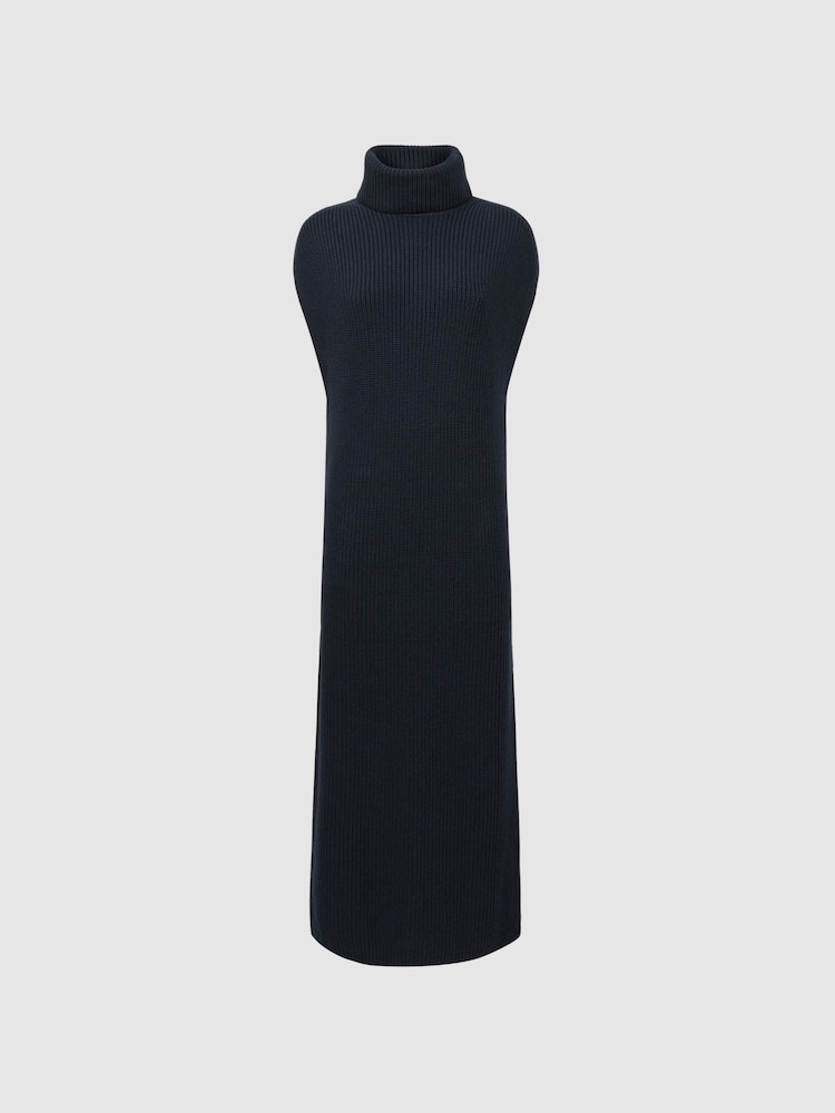 Florere Knitted Roll Neck Midi Dress - Image 2 of 6 Florere Knitted Roll Neck Midi Dress - Image 2 of 6