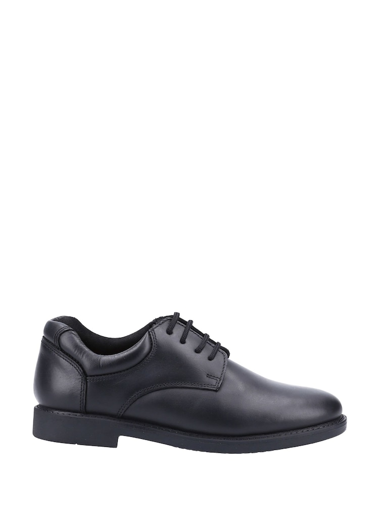 Hush Puppies Black Tim Senior School Shoes - Image 1 of 5
