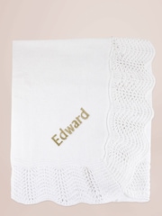 Babyblooms 100% Cotton Personalised Luxury Knitted Baby Blanket Gift - Image 2 of 3