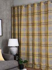 Gold Astley Check Made To Measure Curtains - Image 2 of 10