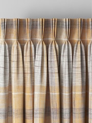 Gold Astley Check Made To Measure Curtains - Image 6 of 10