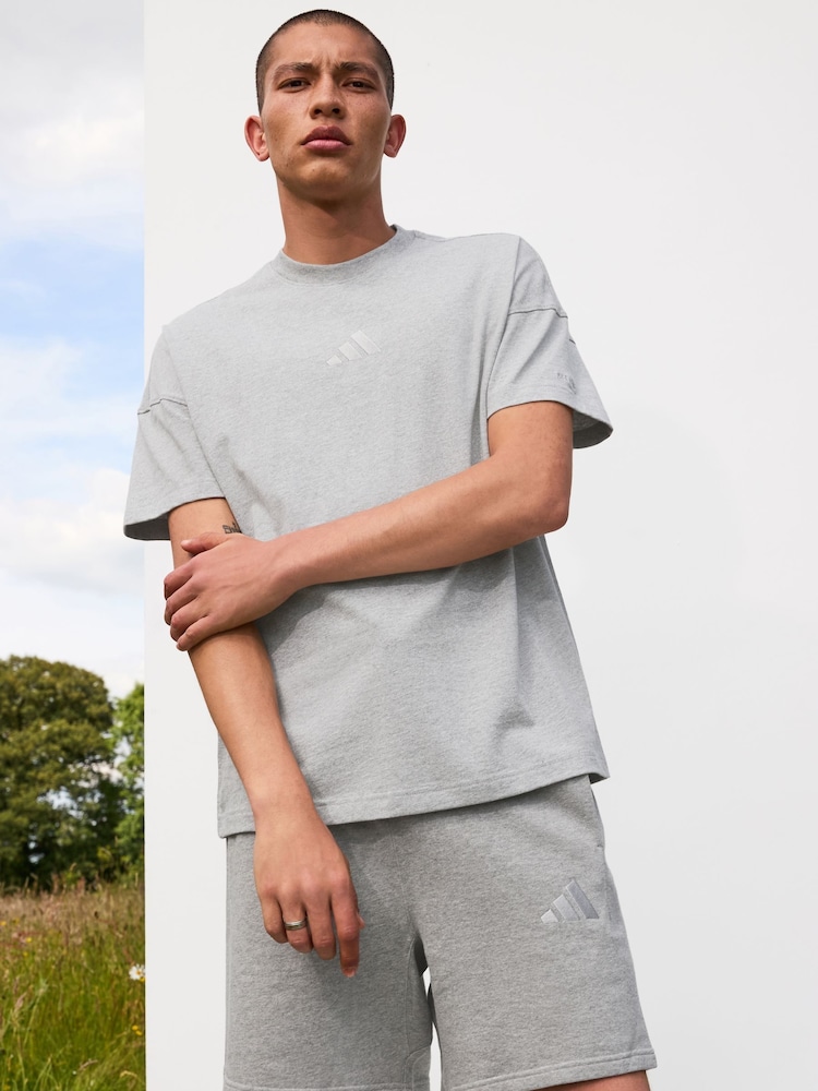 adidas Grey ALL SZN T-Shirt - Image 1 of 12