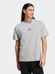adidas Grey ALL SZN T-Shirt - Image 5 of 12
