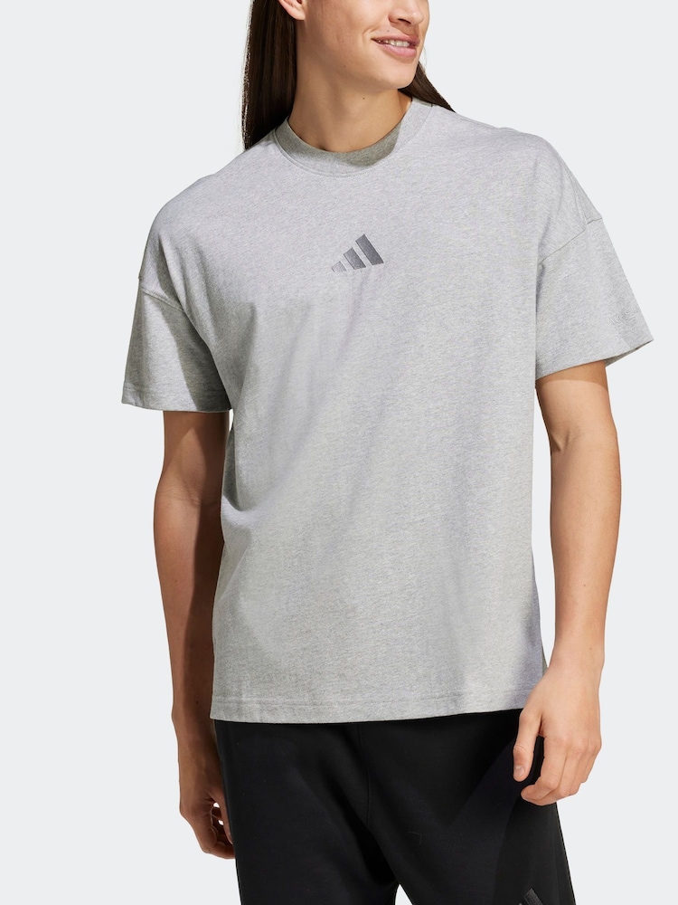 Grijs - adidas All SZN 100% Cotton T-Shirt - Image 7 of 12