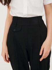 Schwarz - Schmal zulaufende Hose für ältere Kinder (9-17 J.) - Bild 3 von 6