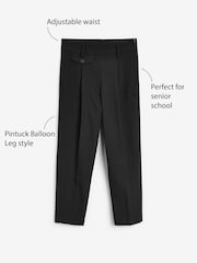 Schwarz - Schmal zulaufende Hose für ältere Kinder (9-17 J.) - Bild 4 von 6