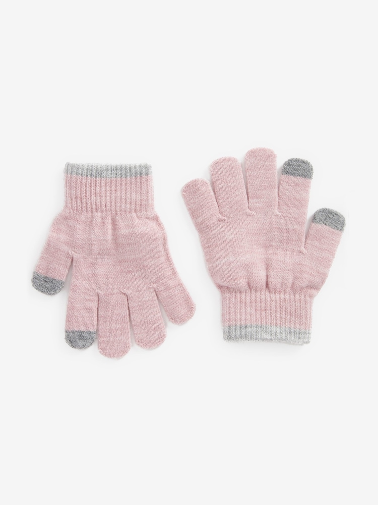 Pink 3 Pack Touch Tip Magic Gloves (3-16yrs) - Image 2 of 2