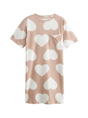 Pink Heart Cotton Nightie - Image 1 of 6