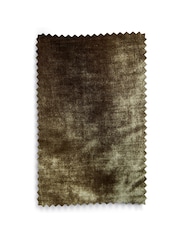 Olive Green Collection Luxe Heavyweight Plush Velvet Super Pencil Pleat Thermal Door Curtain - Image 5 of 6