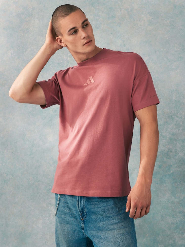 adidas Red ALL SZN T-Shirt - Image 1 of 6