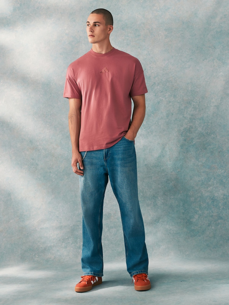 adidas Red ALL SZN T-Shirt - Image 2 of 6