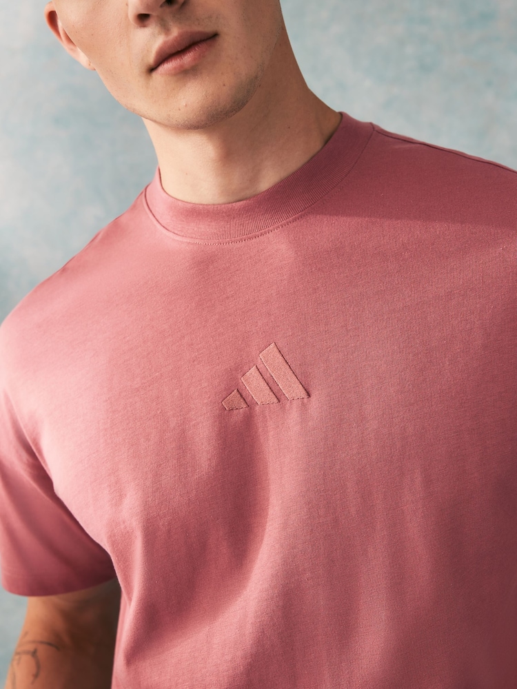 adidas Red ALL SZN T-Shirt - Image 4 of 6