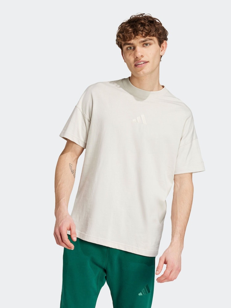 adidas Brown All SZN 100% Cotton T-Shirt - Image 1 of 7