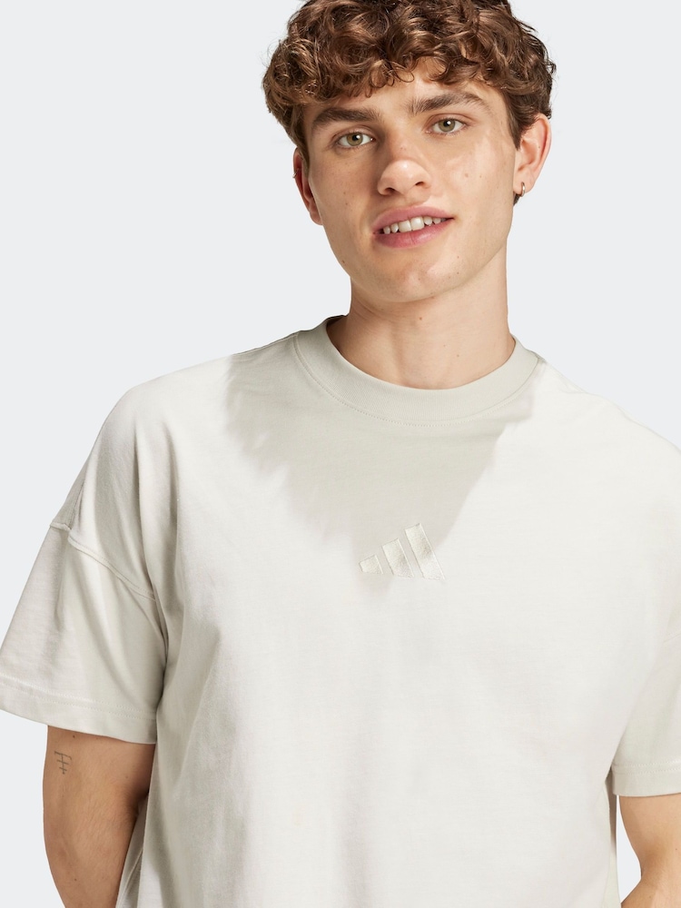 adidas Brown All SZN 100% Cotton T-Shirt - Image 5 of 7