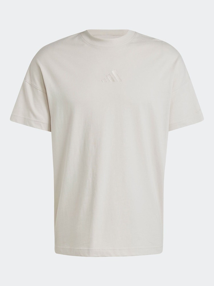 adidas Brown All SZN 100% Cotton T-Shirt - Image 7 of 7