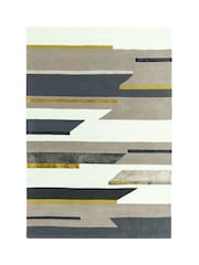Asiatic Rugs Mustard Yellow Matrix Geo Wool Rich Rug - Image 2 of 2