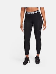 Nike Black Pro Dri-FIT 365 Mid-Rise 7/8 Leggings with Pockets - Image 1 of 7
