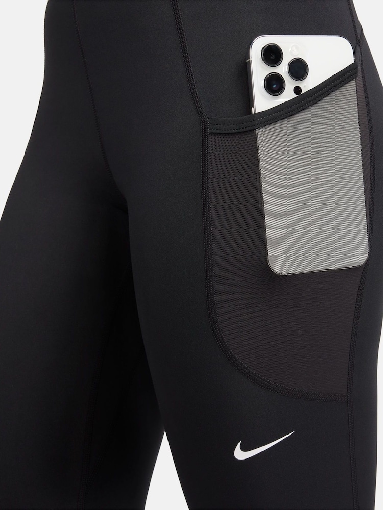 Nike Black Pro Dri-FIT 365 Mid-Rise 7/8 Leggings with Pockets - Image 7 of 7