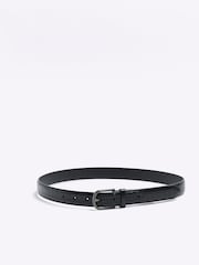 River Island Black Croc Belt - Image 1 of 2