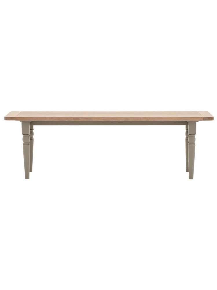 Gallery Home Prairie Cream Leroy Dining Bench - Image 3 of 3