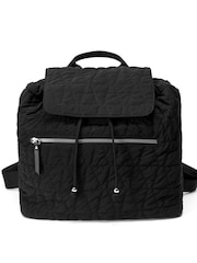 Clarks Black Drift Quilt Backpack - Image 1 of 6