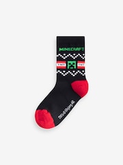 Minecraft Christmas License Socks 3 Pack - Image 2 of 4