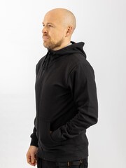 Helly Hansen 100% Cotton Manchester Zip Black Hoodie - Image 3 of 5