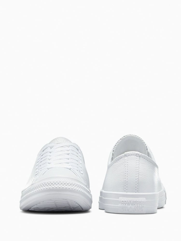 Converse White Chuck Taylor All Stars Leather Ox Trainers - Image 5 of 11