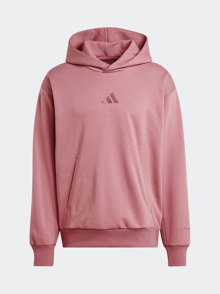 adidas Red ALL SZN Hoodie - Image 8 of 8