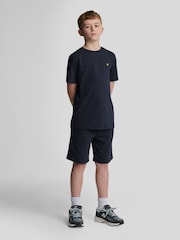Lyle & Scott Navy Blue Boys Essentials 100% Cotton Crew Neck T-Shirt - Image 2 of 7