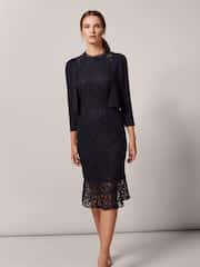 Phase Eight Blue Salma Lightweight Knitted Jacket - Image 3 of 6