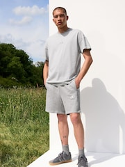 adidas Grey 100% Cotton All SZN Shorts - Image 2 of 6