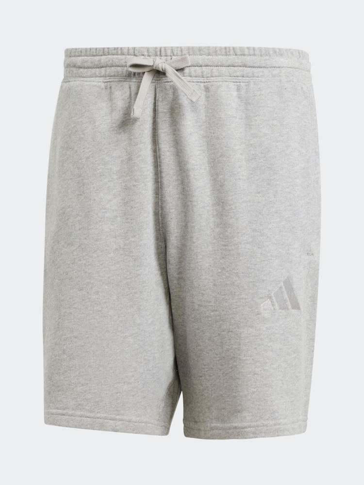 adidas Grey 100% Cotton All SZN Shorts - Image 6 of 6