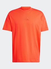 adidas Dark Red All SZN 100% Cotton T-Shirt - Image 8 of 8