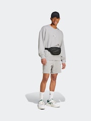 adidas Grey ALL SZN French Terry Crew 100% Cotton Sweatshirt - Image 4 of 7