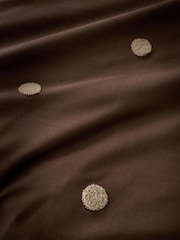 Appletree Chocolate Dot Garden Duvet Cover & Pillowcase Set - Image 3 of 3